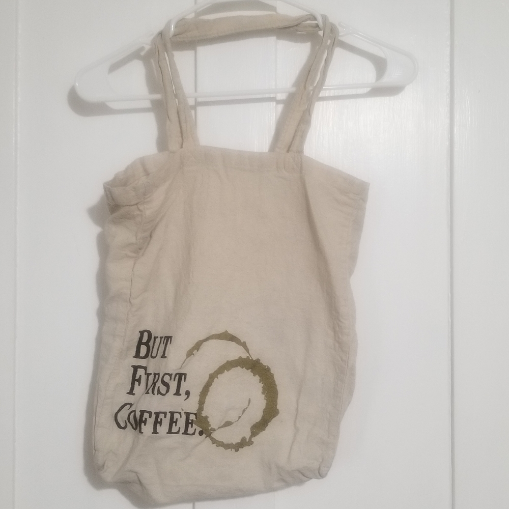 🌹 But First, Coffee Canvas Tote Bag